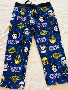 Blue Star Wars Character Fleece Pajama Pants